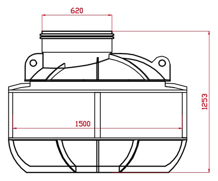 Studnia włazowa DN1500/1200