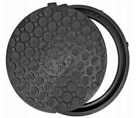 Właz CZARNY BABYLON 50/62 Zamek