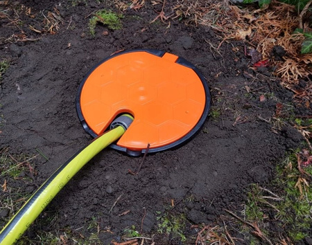 Studzienka poboru wody z zaworem 3/4 POMARAŃCZOWA