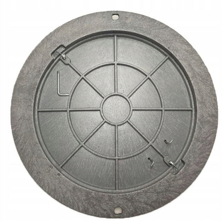 Właz polimerowy SZARY 60/78 + zamek