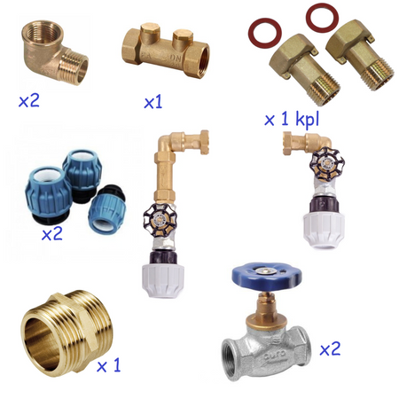 Studnia wodomierzowa H=1200 DN400 + zestaw przyłączeniowy 3/4