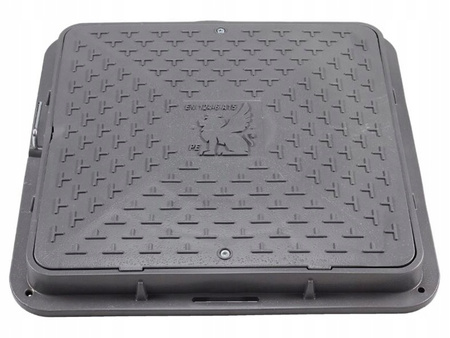 WŁAZ PE KWADRAT SZARY