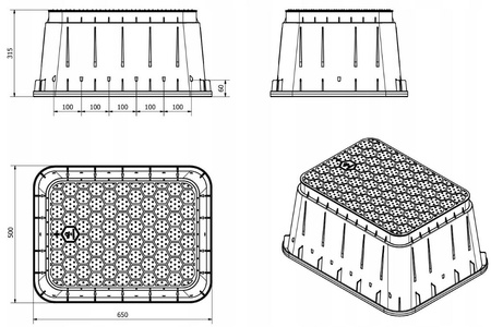 Studzienka zaworowa JUMBO brązowa