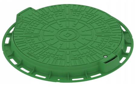 Właz V PP, okrągły,A15 zielony 800/800 H 82 mm