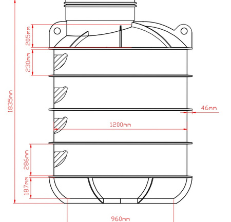Studnia włazowa 1200/1800