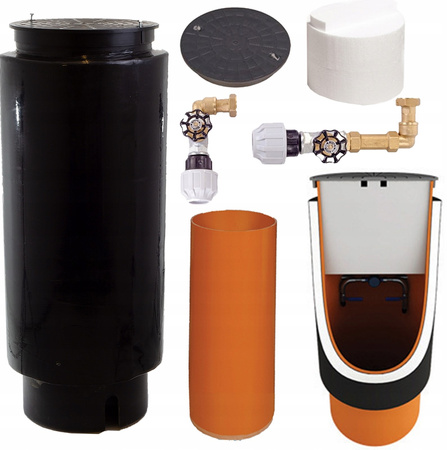 Studnia 400/1200 PU+ zestaw przyłączeniowy 3/4