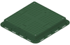 Właz V CO, kwadrat, A15 zielony 680/680 H80