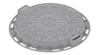 Właz V PP, okrągły,A15 szary 800/800 H 82 mm