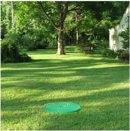 Właz polimerowy ZIELONY A15/600mm + zamek ECO