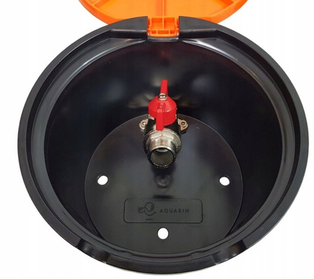 Studzienka poboru wody z zaworem 3/4 POMARAŃCZOWA