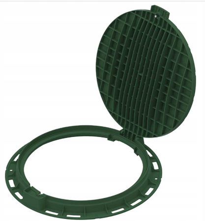 Właz V PP, okrągły,A15 zielony 800/800 H 82 mm