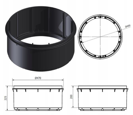 Nadbudowa D400 H200 Tycner
