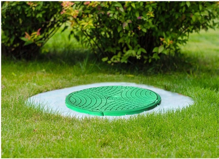 Właz polimerowy ZIELONY A15/600mm + zamek ECO