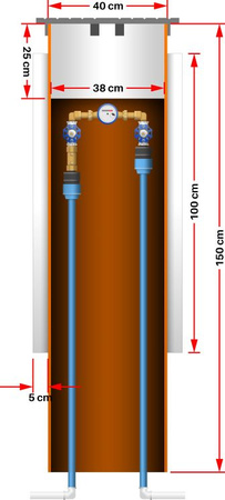 Studnia wodomierzowa 400/1500 S