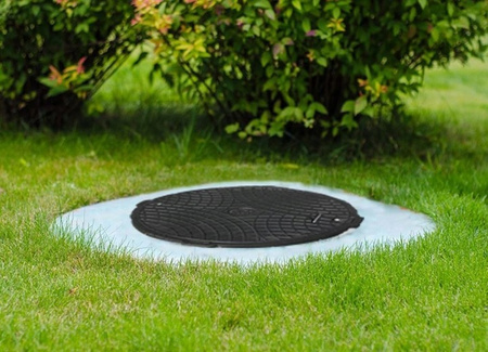 Właz polimerowy SZARY 60/78 + zamek