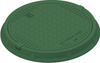 Właz V CO,okrągły, A15 zielony 750/750  H75 mm