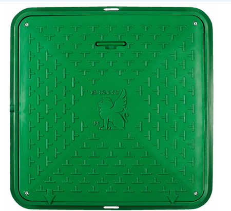 Właz PE kwadratowy 700 ZIELONY