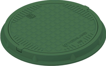 Właz V PP, okrągły,A15  zielony 800/800 H 82 mm