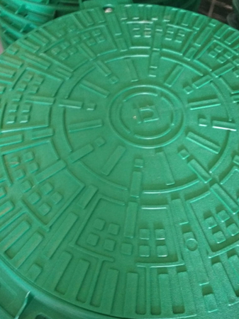 Właz V PP, okrągły,A15 zielony 800/800 H 82 mm