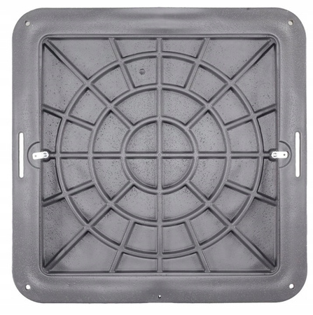 WŁAZ PE KWADRAT SZARY