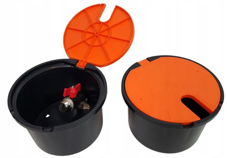 Studzienka poboru wody z zaworem 3/4 POMARAŃCZOWA