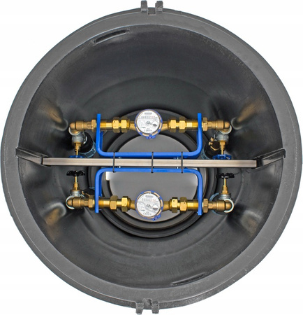 Studnia DN 600  bez dna z zaworami 3/4 + PE32