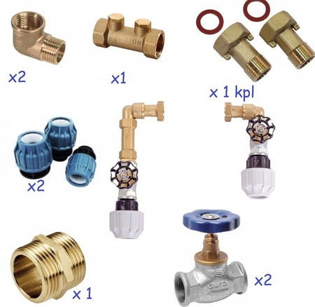 Przyłącze wodomierzowe 3/4'' PE32